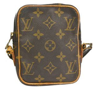 LOUIS VUITTON LV Mini Danube Shoulder Bag Monogram Leather Brown M45268 64SG702